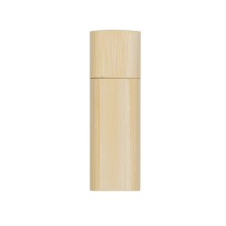 PEN DRIVE BAMBU REDONDO 8GB COM TAMPA