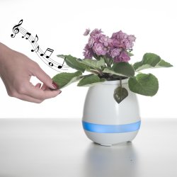 Caixa de Som Vaso com Sensor e Bluetooth