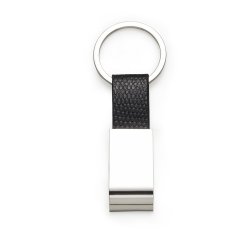 Chaveiro Metal Abridor com Couro