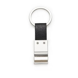 Chaveiro Metal Abridor com Couro